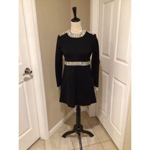 Cavendish shirt dress size 11 black and white back zipper